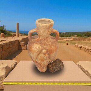 Small Amphora for Holy Water & Cork From the fountain in Virgin Mary's House